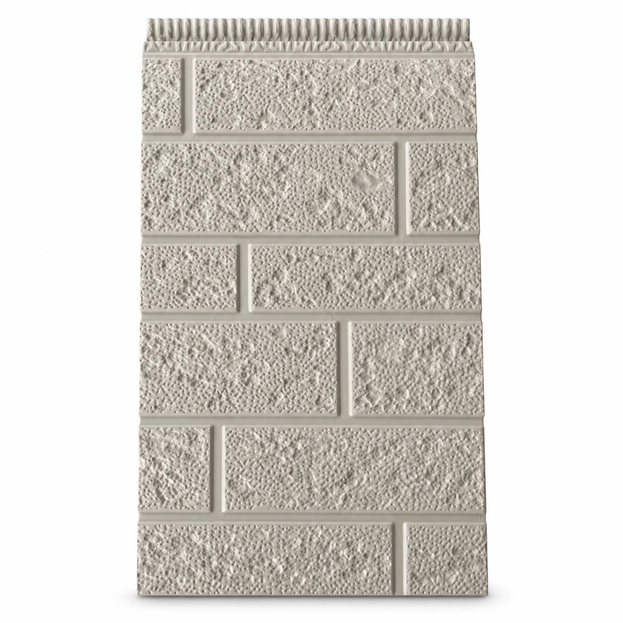 Coarse Brick Pattern finish samples on a clean white background