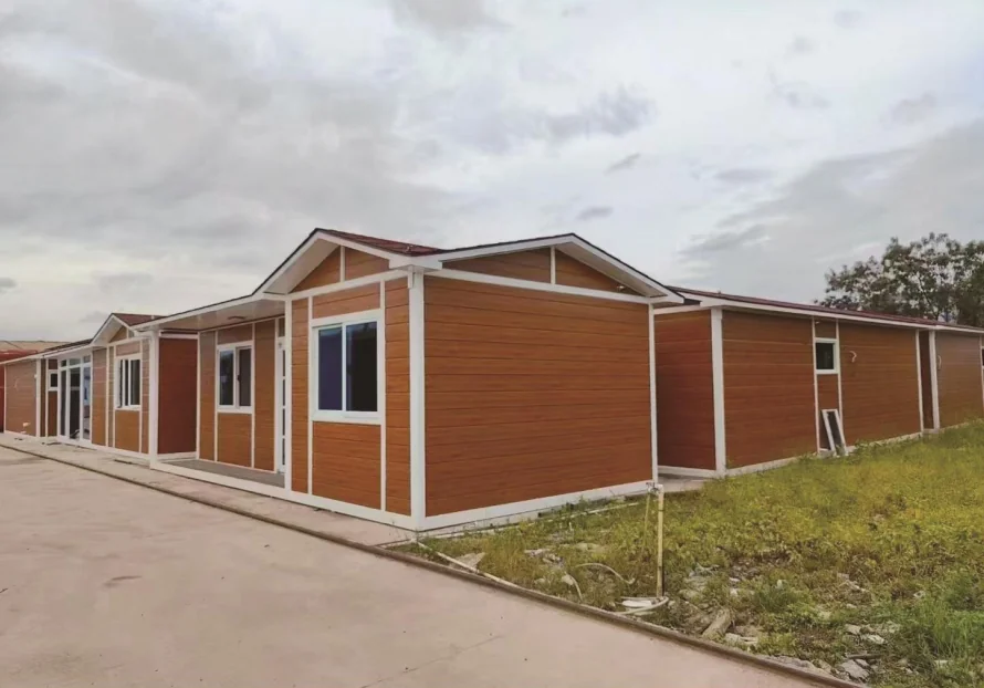 Client-provided modular building exterior application