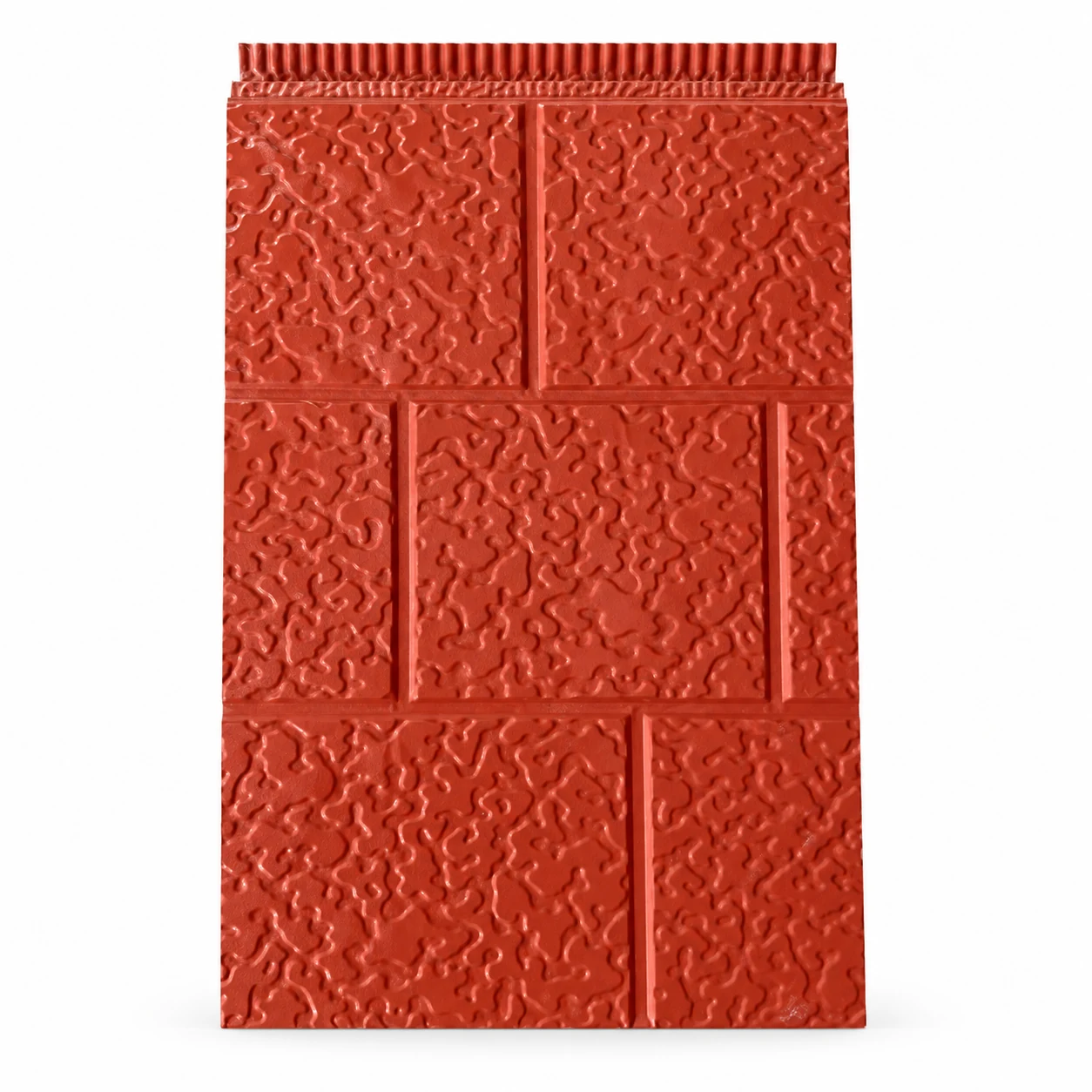 Square Brick Pattern finish samples on a clean white background